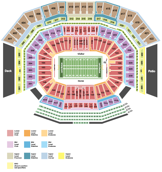 Levi's Stadium Super Bowl Seating Chart